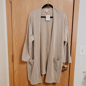 Grey & White Cardigan